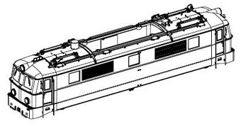 PIKO ET51603-12 - Housing, complete (without pantograph)