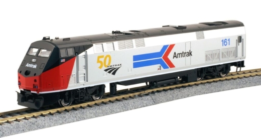 Kato K376114 - Diesellocomotief GE P42 Amtrak, aflevering VI, nr. 161, 50e eeuw, fase I