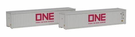 Kato K80055F - 2er Set 40Container ONE, grau