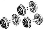 PIKO ET47120-73 - Wheel set forerunner (3 pcs.)