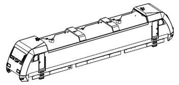 PIKO ET71158-03 - Housing, complete.