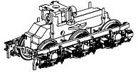 PIKO ET51774-77 - Getriebe rechst, kompl. AC