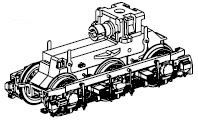 PIKO ET51772-78 - Gearbox left, complete DC