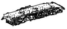 PIKO ET51477-82 - Châssis bogie arrière complet