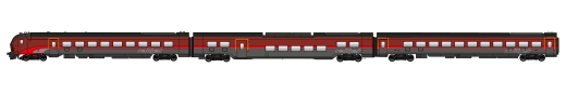 Jägerndorfer JC12300 - H0 AC 3-delig Railjet 2 ÖBB Nieuw HE