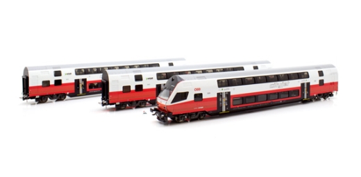 Jägerndorfer JC16800 - H0 AC 3-piece Dosto Cityjet