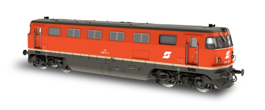 Jägerndorfer JC20512 - H0 DC D-Lok 2050.011 oranje metalen geluid