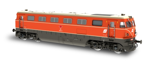 Jägerndorfer JC20532 - H0 DC D-Lok 2050.01 oranje metalen geluid