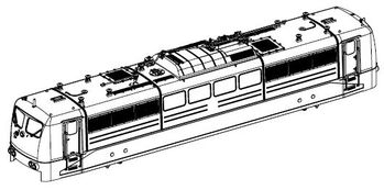 PIKO ET51912-08 - Custodia, completa. (senza collettore di corrente)