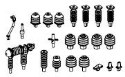 PIKO ET51392-20 - Insulators, antenna, whistle