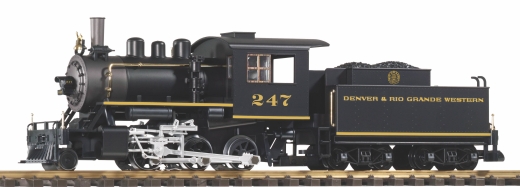 PIKO 38239 - G-US stoomlocomotief met tender Mini-Mogul D&RGW