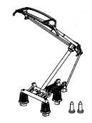 PIKO ET51628-08 - Pantógrafo para Rh 1044 (Tipo VI)