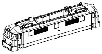 PIKO ET51606-14 - Housing, complete (without pantograph)