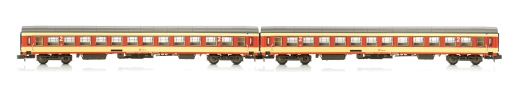 Jägerndorfer JC60160 - N 2-piece UIC-X passenger train. 2nd class Saving varnish