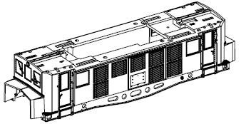 PIKO ET51474-06 - Sezione centrale dellalloggiamento con finestra