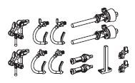 PIKO ET50654-30 - Bremsschlauch, Zughaken, Schutzrohr lang