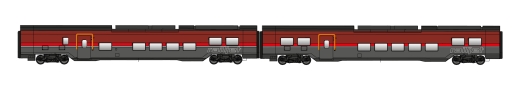 Jägerndorfer JC72200 - H0 DC 2 piezas Railjet 2 ÖBB Nuevo HE