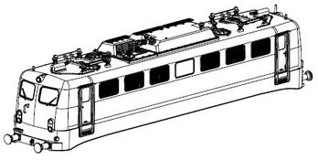 PIKO ET51909-47 - Housing, complete (without pantograph)