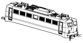 PIKO ET51757-66 - Housing, complete (without pantograph)