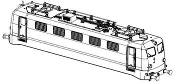 PIKO ET51528-10 - Housing, complete (without pantograph)