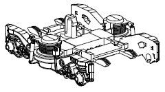 PIKO ET53000-439 - Voorste draaistel compleet