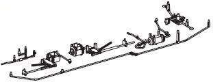 PIKO ET51450-62 - Attachments frame middle car