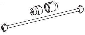 PIKO ET51450-66 - Cardan shaft and bushings