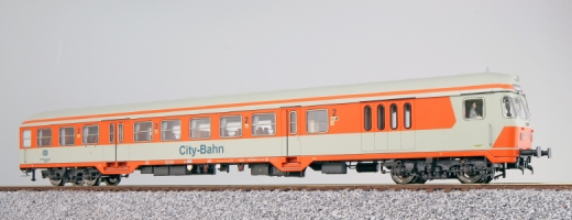 ESU 36482 - n-car, H0, BDnrzf784.1, carrozza pilota, DB Ep IV, arancione, grigio chiaro, DC