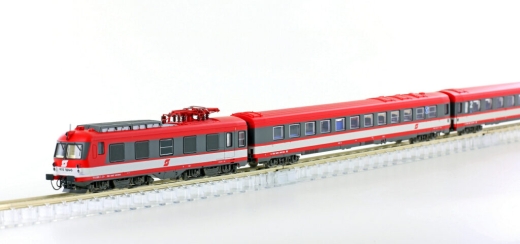 Jägerndorfer JC74210 - Rh 4010.24 multiple unit, 6 pieces. Transalpin of the ÖBB, Ep. IV, red/white with splash and logo