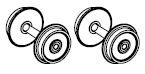 PIKO ET71307-74 - Wheel set (2 pieces) DC