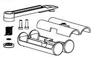 PIKO ET37250-94 - Rear drawbar with main air tank