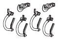 PIKO ET37250-96 - Coupling hooks, brake hoses 6pcs.