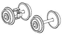 PIKO ET47770-48 - Wheel set 2x