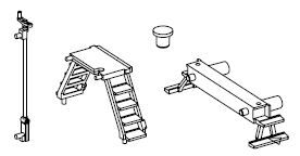 PIKO ET47770-49 - step, corner, ladder, handbrake crank, push button