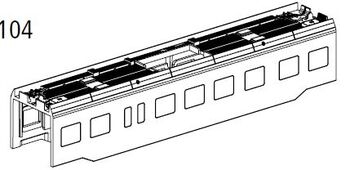 PIKO ET40275-104 - Custodia (con finestra) MW o Panto