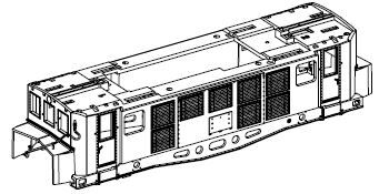 PIKO ET51477-01 - Middendeel behuizing met venster