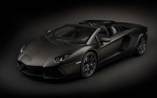 Pocher HK121 - POCHER Lamborghini Aventador LP700-4 Roadster Nero Nemesis