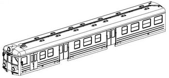 PIKO ET51458-02 - Gehäuse Endwagen (Steckerseite)