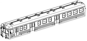 PIKO ET51456-05 - Boîtier de chariot dextrémité (côté prise)