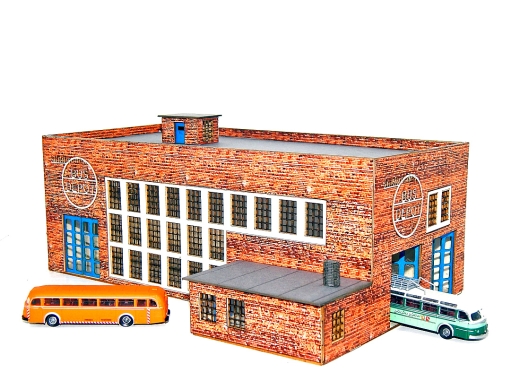 LemkeCollection LC5027 - Bus depot with 2X Minis MB O6600