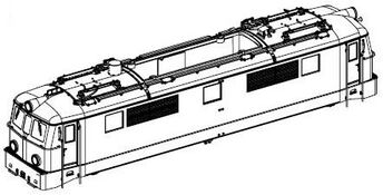 PIKO ET51608-16 - Housing, complete (without pantograph)