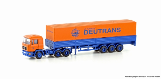 LemkeCollection LC4072 - MAN F90 tarpaulin semi-trailer Deutrans