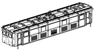 PIKO ET40355-02 - Carcasa completa (sin colector de corriente)