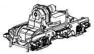 PIKO ET51815-134 - caja de cambios delantera completa. corriente continua