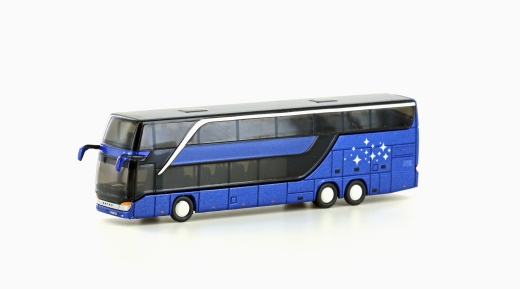 LemkeCollection LC4488 - Autobus Setra S 431DT neutro, blu metallizzato