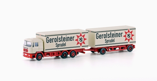 LemkeCollection LC4604 - MAN F90, 3-axle box trailer Gerolsteiner