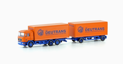 LemkeCollection LC4605 - MAN F90, 3-axle box trailer Deutrans