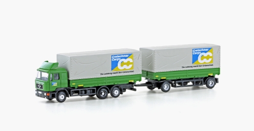 LemkeCollection LC4632 - MAN F90, 3-assige wissellaadbaktrailer Cretschmar Cargo