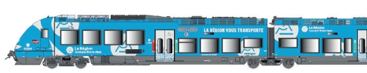 LSModels LS10089 - AGC multiple unit, 3 pieces. SNCF, Ep.VI, AURA