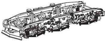 PIKO ET52300-49 - Carrello completo di azionamento tachimetro